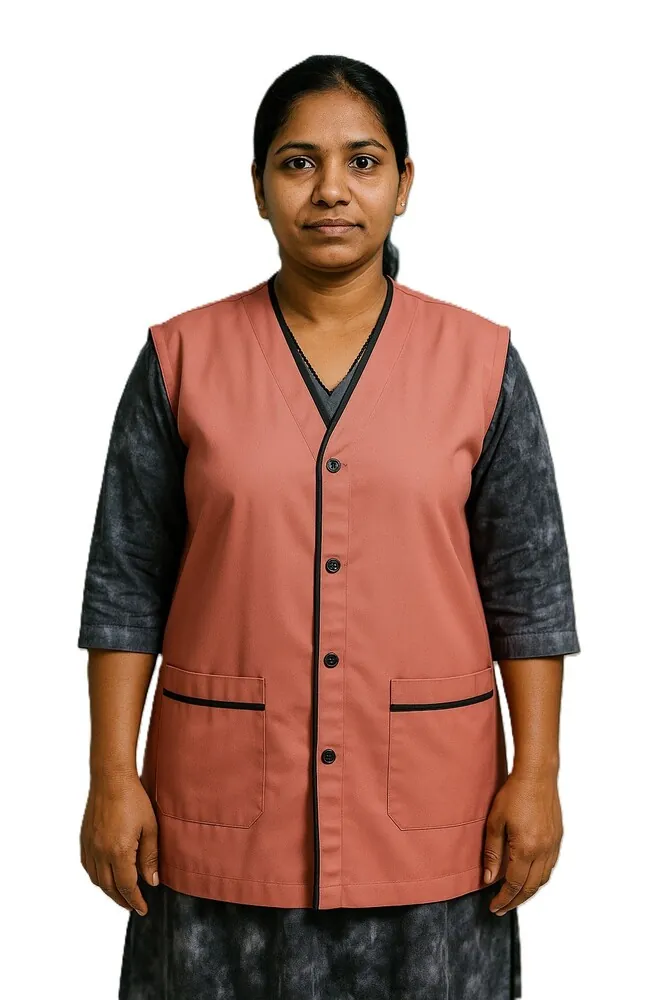 Housekeeping Womens Staff Sleeveless Apron